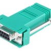 Adapter do złączy RJ, 9-stykowe D-sub żeńskie, RJ45 żeńskie