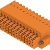 Socket header, 26 pole, pitch 3.5 mm, straight, orange, 1277790000