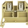 Through terminal block, plug-in connection, 0.5-2.5 mm², 4 pole, 20 A, 6 kV, dark beige, 0699600000
