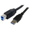 StarTech.com USB3SAB3MBK 3m Black SuperSpeed USB 3.0 Cable A to B - M/M