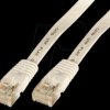 K8107WS.1 RJ45 flat cable U/UTP, Cat.6,1.0m white