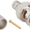BNC plug 75 Ω, Belden 1694A, Belden 4694R, Belden 9248, crimp connection, straight, 031-70234