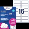 L4783-20 Name badges, acetate silk, 88.9 x 31 mm, 320 pieces, white