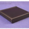 Aluminum enclosure, (L x W x H) 160 x 165 x 31 mm, black (RAL 9005), IP54, 1455R1601BK
