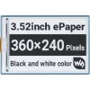 Waveshare 3.52inch e-Paper HAT, 360 × 240, SPI Interface