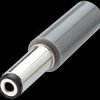 10453 DC power plug, straight, Øi = 2.1 mm, Øa = 5.5 mm, long