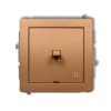 DECO Wyłącznik krzyżowy w stylu amerykańskim złoty metalik 8DWPUS-6 KARLIK