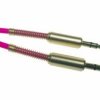 Przyłącze Jack 3.5 - Jack 3.5 - 0.9m - fluo różowe