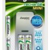 ładowarka Energizer Mini + 2 x R6/AA 2650 mAh + 2 x R03/AAA 850 mAh