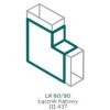 AKS Zielonka Łącznik kątowy LK 60/90 biały