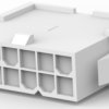 Plug housing, 12 pole, pitch 4.2 mm, straight, white, 1-1586018-2
