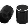 Opencircuit Potmeter knob aluminum black - 2 pieces