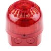 Sygnalizator akustyczny z lampą sygnalizacyjną 110 → 230 V ac Czerwony AC IP65 Montaż na podstawie 102dB