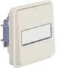 BERKER W.1 Przycisk 1-klawiszowy z podświetlanym p. opisowym IP55 biały 50413512 HAGER