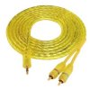 Kabel JACK 3,5mm - 2xRCA CHINCH AUX żółty (5m)