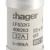 Hager LF532G LF532G Bezpiecznik (Ø x D) 22 mm x 58 mm Zawartość 10 szt.