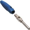 Wtyk bananowy BKL Electronic 072153-P, skręcany, O 4 mm, 1 A, 60 V, niebieski