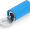 Insulated ring cable lug, 1.04-2.62 mm², AWG 16 to 14, 3.02 mm, M2.5, blue, 324159