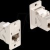 67163 Keystone module, Cat.6a RJ45 socket / socket