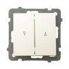 AS Wyłącznik żaluzjowy z blokadą mechaniczną ecru ŁP-7GB/m/27 OSPEL