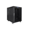 SZAFA INSTALACYJNA RACK STOJĄCA 19 15U 600X800 CZARNA DRZWI SZKLANE LCD LANBERG (FLAT PACK)