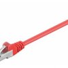 Kabel Patchcord CAT 5e F/UTP RJ45/RJ45 0,25m czerwony