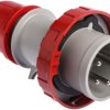 Złącze przemysłowe - zasilające 16A Wtyczka 415 V 3P + N + E Męski Scame Czerwony Montaż na kablu, IP67