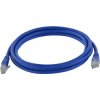 Patchcord UTP kat.6 kabel sieciowy LAN 2x RJ45 linka niebieski 10m