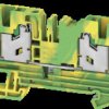 2874900000 Protective conductor terminal block S4C SNAP IN, 4 mm², green-ye