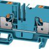 Through terminal block, push-in connection, 6.0 mm², 41 A, 8 kV, blue, 2674880000