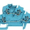 Multi level terminal block, spring balancer connection, 0.5-2.5 mm², 24 A, 8 kV, blue, 1791000000