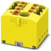 Distribution block, push-in connection, 0.14-4.0 mm², 7 pole, 24 A, 6 kV, yellow, 3273466