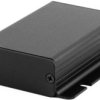 Aluminum enclosure, (L x W x H) 80 x 54 x 23 mm, black (RAL 9005), IP54, 1455CF801BK