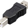 adapter USB 2.0 Renkforce RF-4078647 rf-usba-03, [1x złącze męskie USB-A 2.0 - 1x złącze męskie USB-B 2.0]