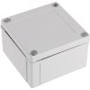 Obudowa ABS szerokość zew. 100 mm długość zew. 100 mm wys. zew. 60 mm Fibox IP67 Szary