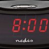CLAR001BK Digital alarm clock radio, LED display, snooze, sleep timer, bla