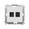 SIMON 55 Gniazdo HDMI + RJ45 kat.6. jasnoszary mat TGHRJ45.01/114 KONTAKT SIMON