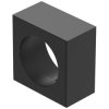 EAO 61-9220.0 Keylock front bezel black 15,3x15,3 plastic opaque