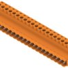 Pin header, 21 pole, pitch 5.08 mm, straight, orange, 1645190000