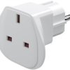 Adapter Podróżny Uk Do Ue, Biały