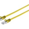 kabel LAN MicroConnect V-FTP6A15Y-FLAT, 1 szt., RJ45, 15 m, żółty
