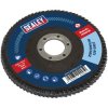 Sealey FD100120 Flap Disc Zirconium Ø100mm Ø16mm Bore 120Grit