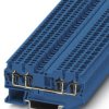 Through terminal block, spring balancer connection, 0.08-1.5 mm², 4 pole, 17.5 A, 6 kV, blue, 3031199