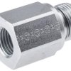 Hydrauliczny reduktor gwintowany prosty, Złacze A: BSPP męski, Złacze B: BSPP żeński, Stal, 400bar
