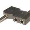 Rozgałęźnik jack wtyk 6,3mm - 2x gniazdo jack 6,3mm