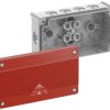Skrzynka przyłączeniowa Spelsberg Abox 025/2-L/SB, IP66, (D x S x W) 87 x 152 x 52 mm, szary, czerwony, 1 szt.