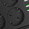 Listwa Zasilająca Ldnio Se6403 6 Gniazd + 4X Usb Przedłużacz