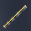 40Pin 2.54mm Male Header - Black (5pcs pack)