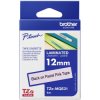 Brother TZEMQE31 Label Tape White on Pastel Pink Flexible ID 12mm x 5m