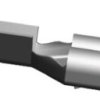 TE Connectivity Konektor płaski FASTIN-FASTON .250 Żeńskie Srebrny 6.35 x 0.8 mm długość 21.45mm Izolacja: Nieizolowane